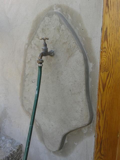 After removing the Styrofoam mold.