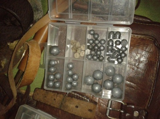 Musket balls and bullets.