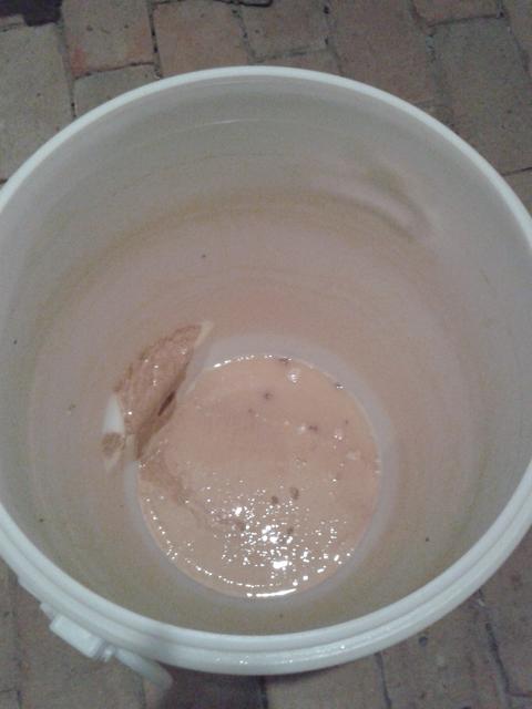 Lees at the bottom of a 60L barrel.