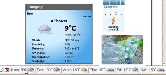 Weather Widget in Firefox