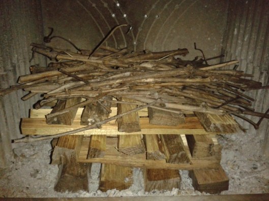 Add a layer of twigs.