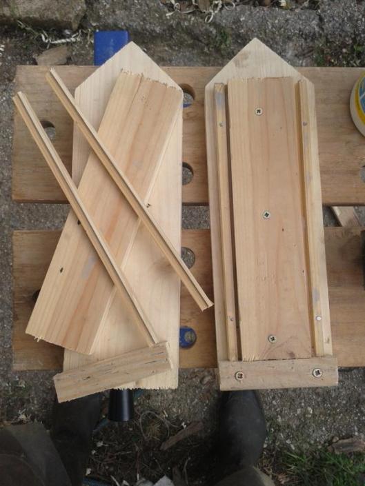 Bird feeder construction.