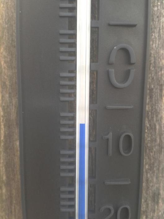 Morning Temperature (-7°C, 19°F)