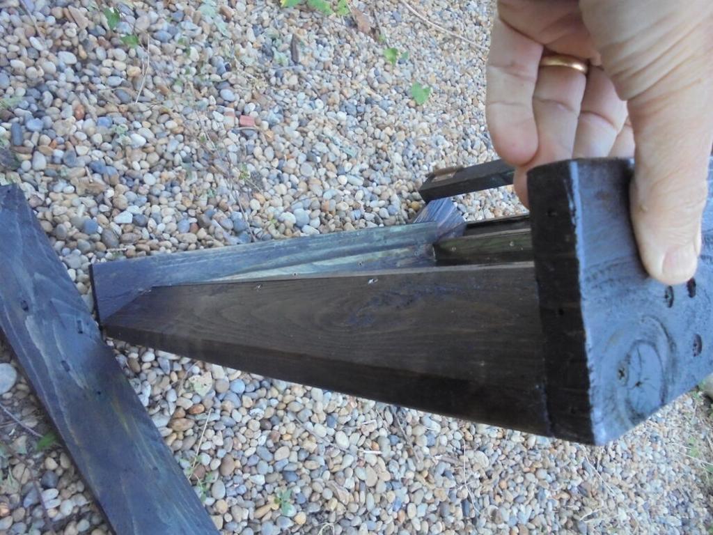 Solar dryer preheater frame showing angled front air inlet